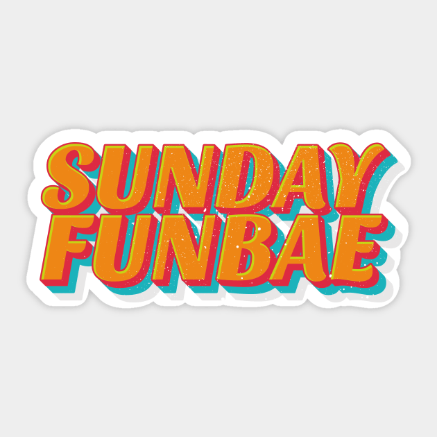 Sunday Funbae Sticker by ScottyWalters